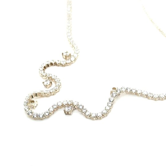 Pandora Sparkling Drop Collier Tennis Necklace - Picture 3 of 9